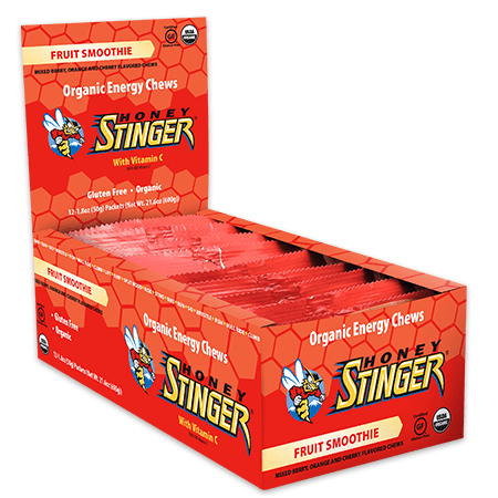 Expires December 2025 Clearance Honey Stinger Organic Energy Chews Fruit Smoothie 12 x 50 g