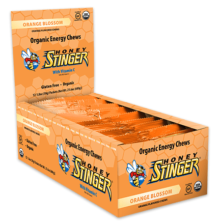 Honey Stinger Organic Energy Chews Orange Blossom 12 x 50 g - YesWellness.com