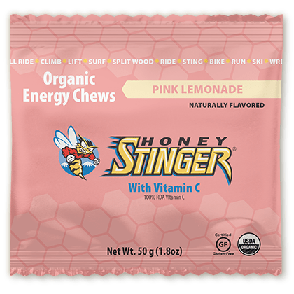 Honey Stinger Organic Energy Chews Pink Lemonade 12 x 50 g box - YesWellness.com