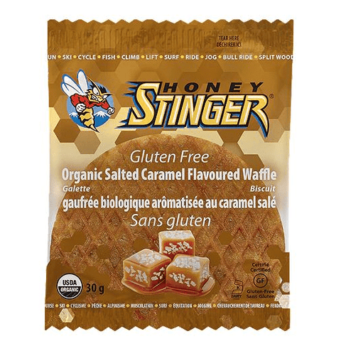 Honey Stinger Organic Gluten Free Waffle Salted Caramel 12 x 30g - YesWellness.com