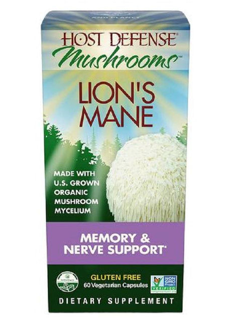 Host Defense Mushrooms Lion's Mane Vegetarian Capsules - YesWellness.com