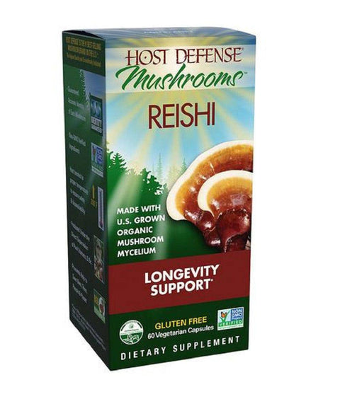 Host Defense Mushrooms Reishi 60 Vegetarian Capsules - YesWellness.com