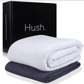 HUSH Soft Sherpa Throw 8lb - Lunar Grey - YesWellness.com