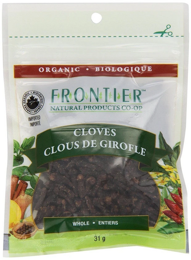Expires April 2024 Clearance Frontier Natural Products Organic Cloves Whole 31 Grams - YesWellness.com