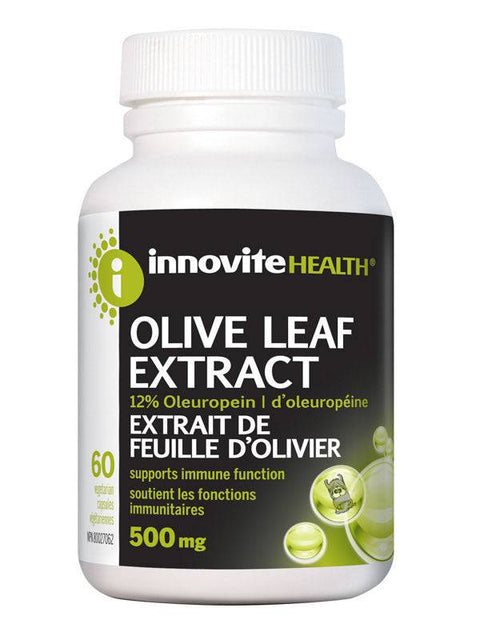 Innovite Health Olive Leaf Extract 500mg 60 Vegetarian Capsules - YesWellness.com