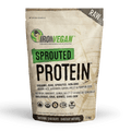 Expires February 2026 Clearance Iron Vegan Sprouted Protein Double Chocolate (Natural) 500g