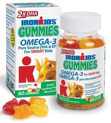 Expires May 2026 Clearance Ironkids Gummies Omega-3 60 Gummies