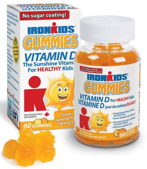 Ironkids Gummies Vitamin D 60 Gummies - YesWellness.com