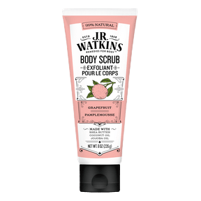 J.R. Watkins Sugar and Shea exfoliating and moisturizing Body Scrub Exfoliant Grapefruit 226g - YesWellness.com