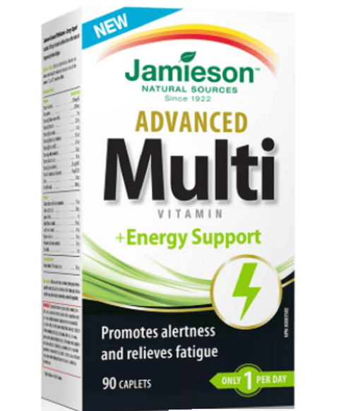 Jamieson Advanced Multi Vitamin + Energy Support 90 Caplets - YesWellness.com