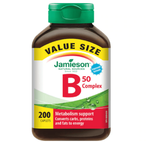 Jamieson B 50 Complex 200 Caplets - YesWellness.com