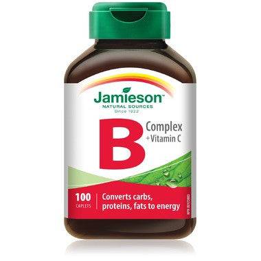 Expires April 2026 Clearance Jamieson B Complex with Vitamin C 100 Caplets