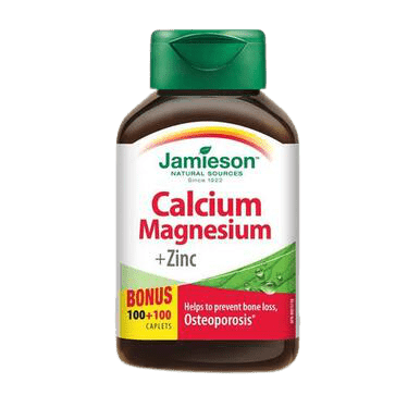 Jamieson Calcium Mag/Zinc BONUS - 200 caplets - YesWellness.com