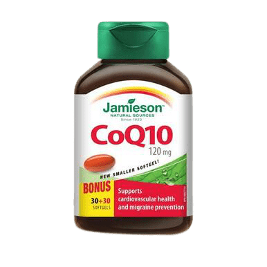 Jamieson CoQ10 120mg BONUS- 60 soft gels - YesWellness.com