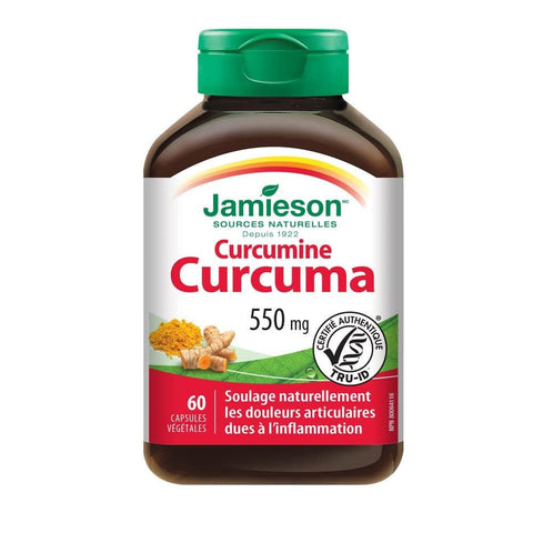 Jamieson Curcumin Turmeric 550mg 60 Capsules - YesWellness.com