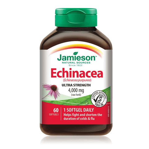 Jamieson Echinacea Ultra Strength 4,000mg 60 Softgels - YesWellness.com