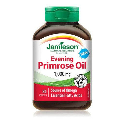 Jamieson Evening Primrose Oil 1000mg 85 Softgels - YesWellness.com