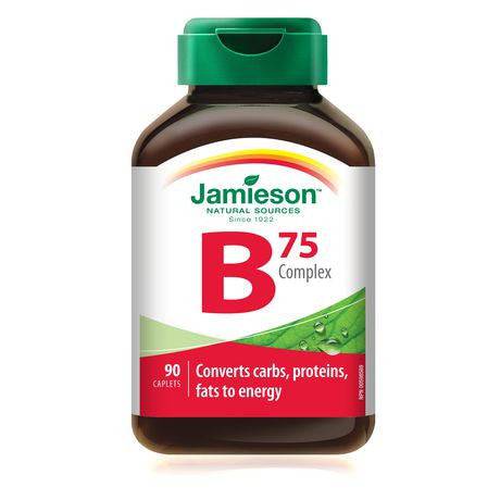Jamieson Extra Strength B Complex 75 90 Caplets - YesWellness.com
