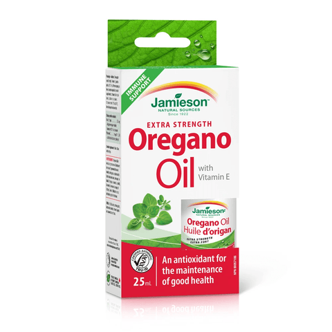Expires January 2026 Clearance Jamieson Extra Strength Oregano Oil with Vitamin E - 25 ml