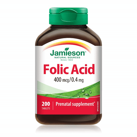 Jamieson Folic Acid 400 Mcg/ 0.4 Mg - 200 Tablets - YesWellness.com
