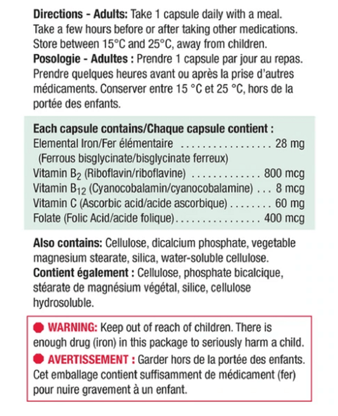 Jamieson Gentle Iron 28mg 90 Caplets - YesWellness.com