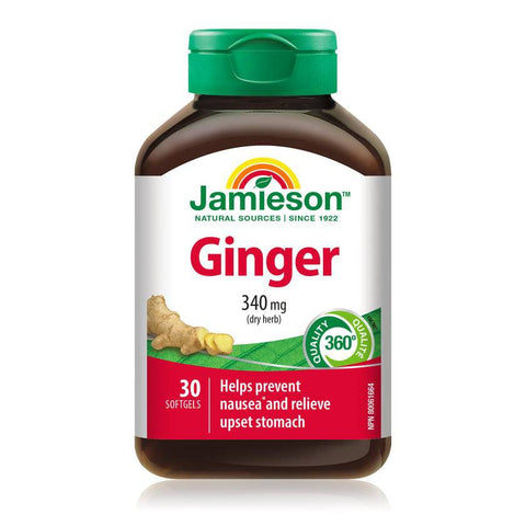 Jamieson Ginger 340 mg 30 Softgels - YesWellness.com