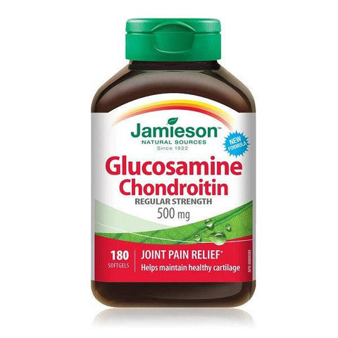 Expires January 2026 Clearance Jamieson Glucosamine Chondroitin 500 mg 180 Softgels