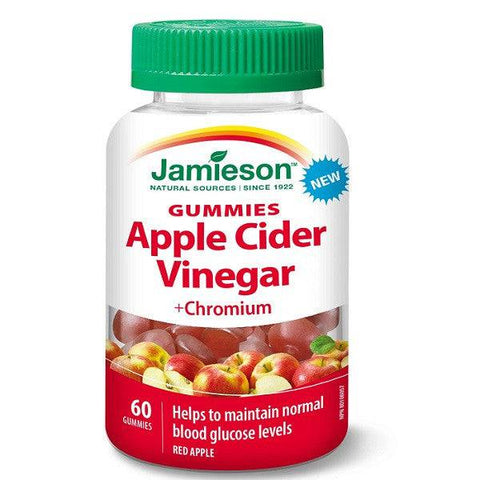 Jamieson Gummies Apple Cider Vinegar + Chromium 60 gummies - YesWellness.com