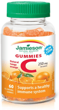 Jamieson Gummies C 250mg Tangy Orange 60 All-Natural Gummies - YesWellness.com
