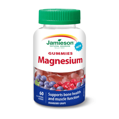 Jamieson Gummies Magnesium 60 All-Natural Gummies - YesWellness.com