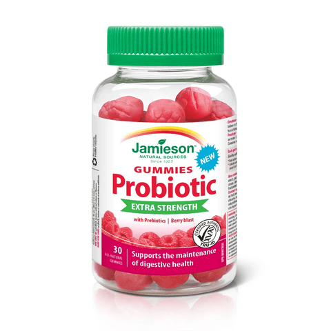 Jamieson Gummies Probiotic Extra strength Berry Blast 30 All-Natural Gummies - YesWellness.com