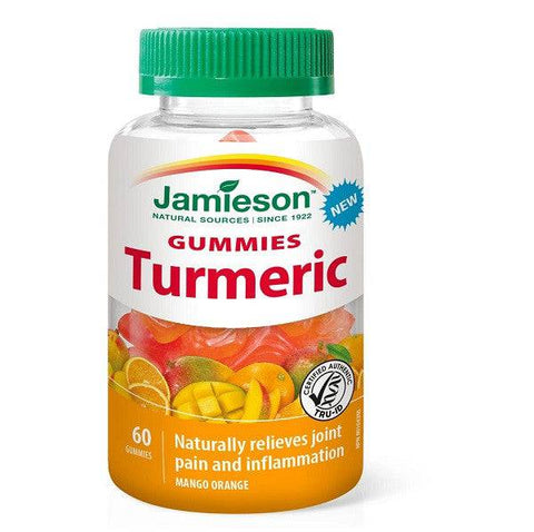 Expires February 2026 Clearance Jamieson Gummies Turmeric - Mango Orange 60 Gummies
