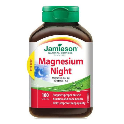 Jamieson Magnesium Night 100 Tablets - YesWellness.com