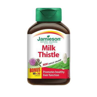 Expires June 2024 Clearance Jamieson Milk Thistle Bonus 60+30 Caplets - YesWellness.com