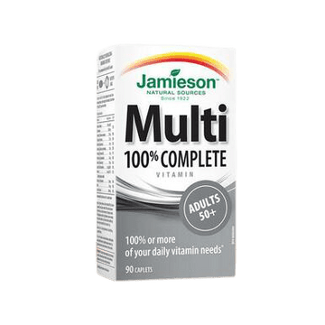 Expires May 2024 Clearance Jamieson Multi 100% Complete Adult 50+ 90 Caplets - YesWellness.com