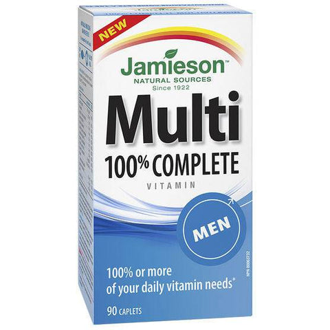 Jamieson Multi 100% Complete Mens - 90 caplets - YesWellness.com