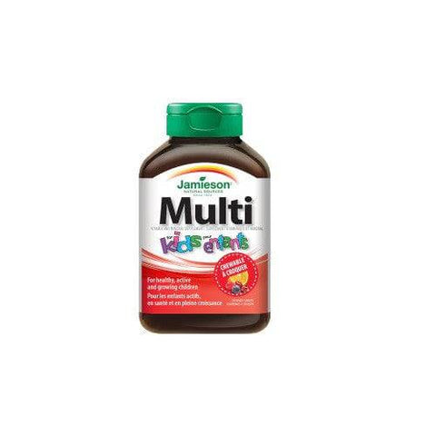 Jamieson Multi Vitamin and Mineral Supplement for Kids Chewable 60 Tablets - YesWellness.com