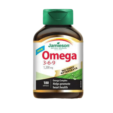 Jamieson Omega 3-6-9 1200 Mg - 180 Soft gels - YesWellness.com