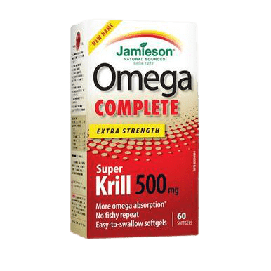 Jamieson Omega Complete Extra Strength Pure Krill 500mg - YesWellness.com