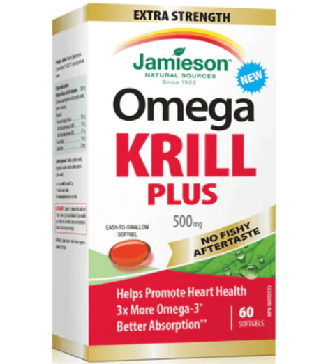 Jamieson Omega Krill Plus 60 Softgels - YesWellness.com