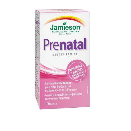 Jamieson Prenatal Multivitamin - 100 Caplets - YesWellness.com