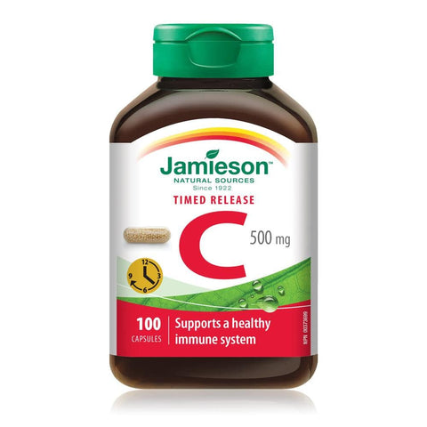 Jamieson Timed Release Vitamin C 500 Mg 100 Capsules - YesWellness.com