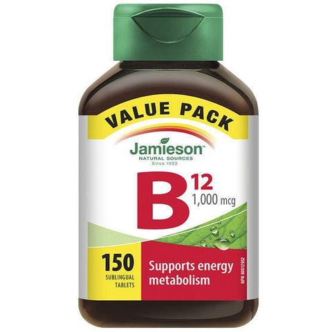 Jamieson Vitamin B12 1000mcg - 150 Tablets - YesWellness.com