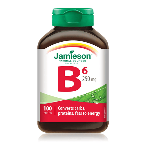 Jamieson Vitamin B6 250mg 100 Caplets - YesWellness.com