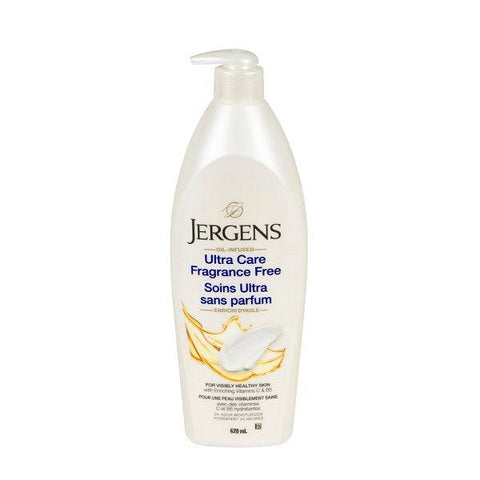 Jergens Oil Infused Moisturizer Ultra Care Fragrance Free 620mL - YesWellness.com