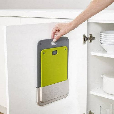 Joseph Joseph DoorStore Chop 2-piece Chopping Board with In-Cupboard Storage Case - YesWellness.com