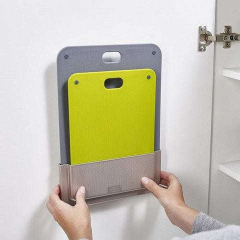Joseph Joseph DoorStore Chop 2-piece Chopping Board with In-Cupboard Storage Case - YesWellness.com