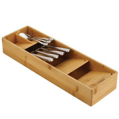 Joseph Joseph DrawerStore Bamboo Compact Cutlery Organzier - YesWellness.com