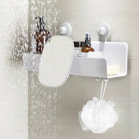 Joseph Joseph EasyStore Large Shower Shelf with Removable Mirror - YesWellness.com