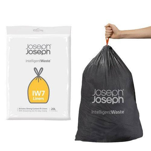 Joseph Joseph IntelligentWaste IW7 20 Extra Strong Custom-Fit Liners - YesWellness.com